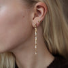 Double Gold Nugget Diamond Stud Earring from Pernille Holm Jewellery